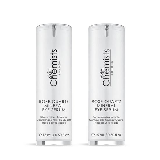 skinChemists Rose Quartz Mineral Eye Serum Twin Value Savings Pack 15ml