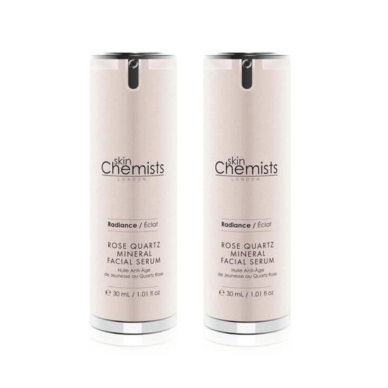 skinChemists Rose Quartz Mineral Facial Serum 2 x 30ml