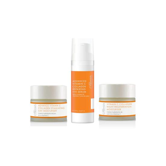 SkinChemists Vitamin C & Collagen Day & Night Moisturiser + Eye Serum Antiageing Kit
