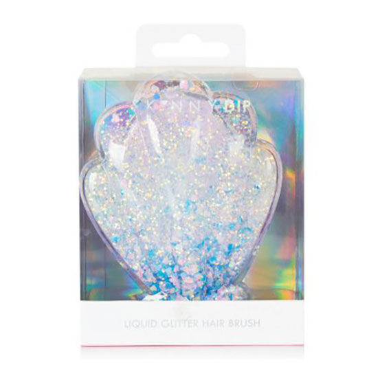 Skinny Dip Liquid Heart Sequin Hair Brush