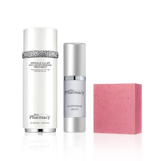 skinPharmacy Complete Routine: Cleansing Soap, Serum & Day Moisturiser