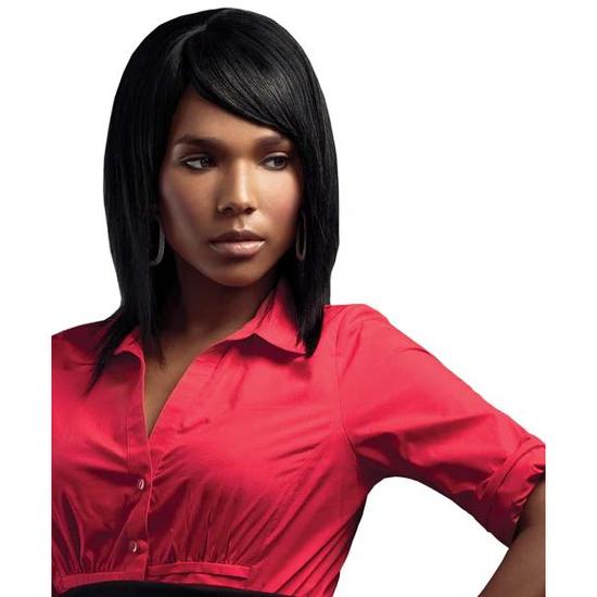 Sleek Hair Human Hair Wig Style Platinum 1B
