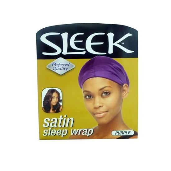 Sleek Hair Satin Sleep Wrap Fuchsia