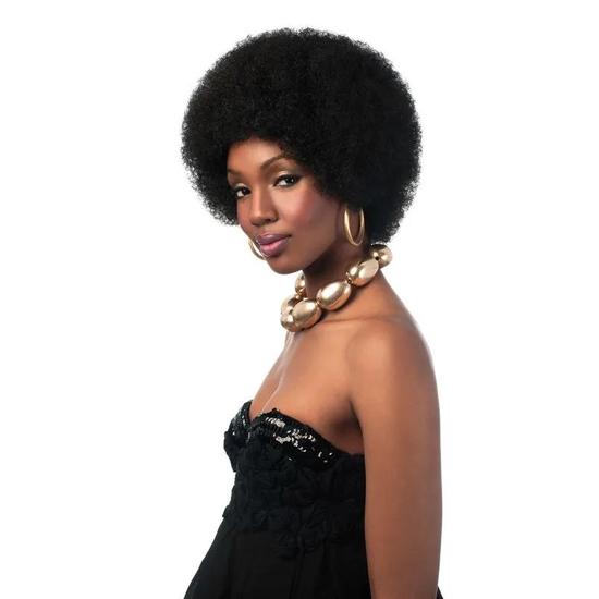 Sleek Hair Synthetic Wig Big Afro Chocolate Brown