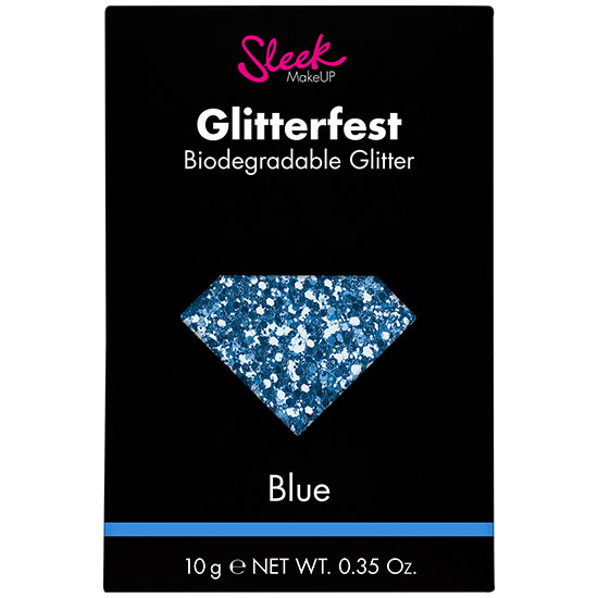 Sleek MakeUP Glitterfest Biodegradable Blue
