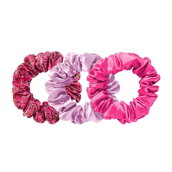 Slip Alice + Olivia Silk Large Scrunchies Spring Rose