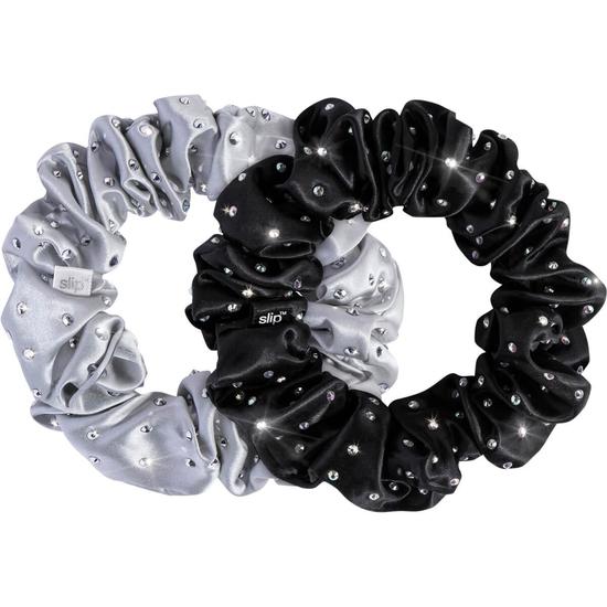 Slip Large Silk Crystal Scrunchies - 2 Pack