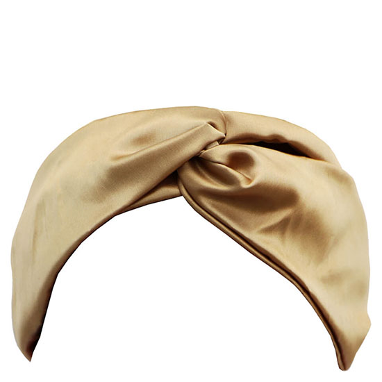 Slip Silk Twist Headband Gold