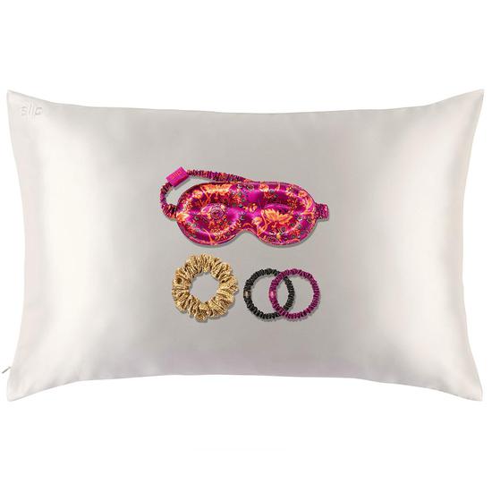 Slip The Icons Edit Gift Set Silk pillowcase + contour eye mask + scrunchie set