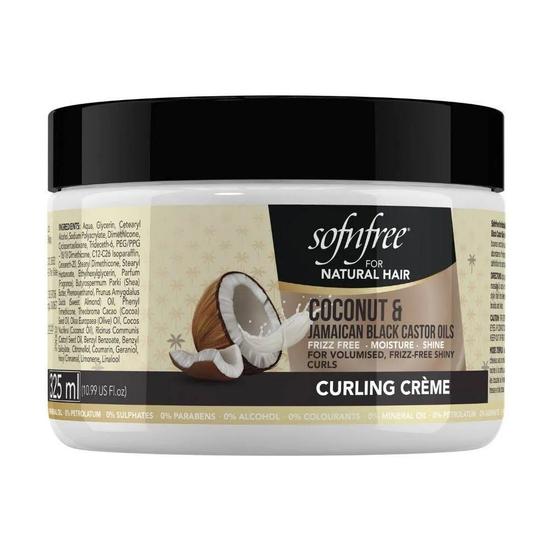 Sofn'Free For Natural Hair Coconut & Jamaican Black Castor Oil Curling Creme 325ml