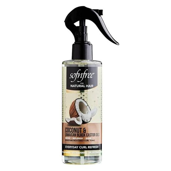 Sofn'Free For Natural Hair Coconut & Jamaican Black Castor Oil Everyday Curl Refresh 240ml