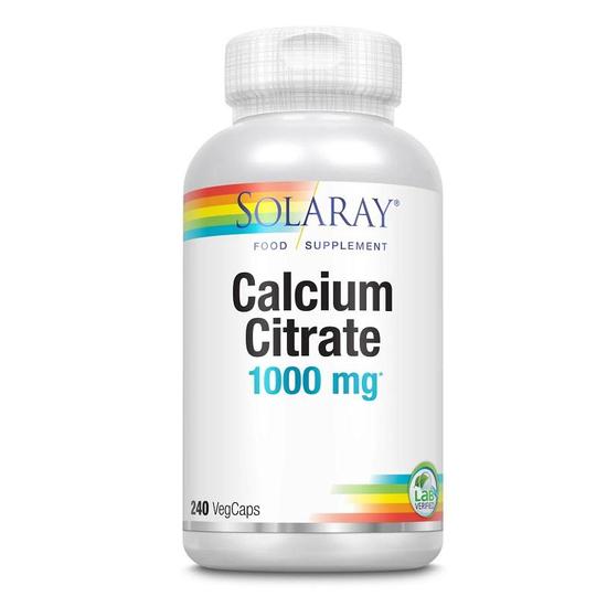 Solaray Calcium Citrate 1000mg Capsules 240 Capsules