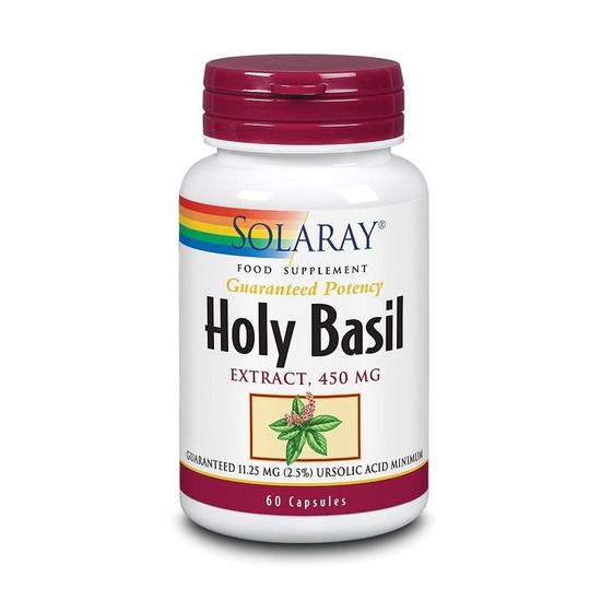Solaray Holy Basil 450mg Capsules 60 Capsules