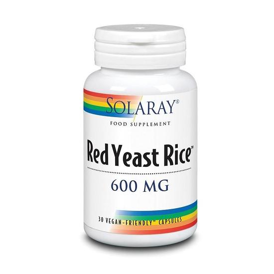 Solaray Red Yeast Rice 600mg Capsules 30 Capsules