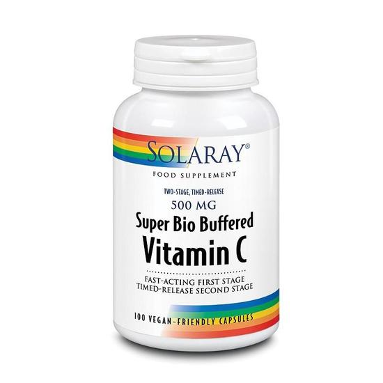 Solaray Super Bio Buffered Vitamin C 500mg Capsules