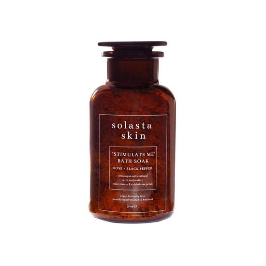 Solasta Skin Rose + Black Pepper Himalayan Bath Salt 750g