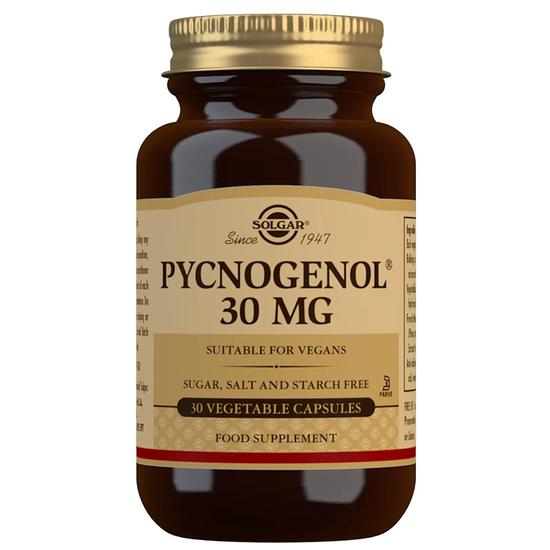Solgar Antioxidants Pycnogenol 30mg Vegetable Capsules x 30
