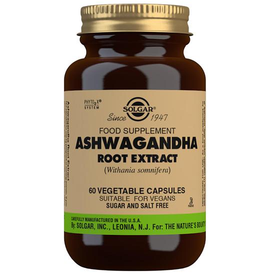 Solgar Botanical & Herb Ashwagandha Root Extract Vegetable Capsules x60