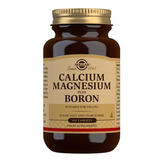 Solgar Calcium Magnesium Plus Boron Tablets 100 Tablets