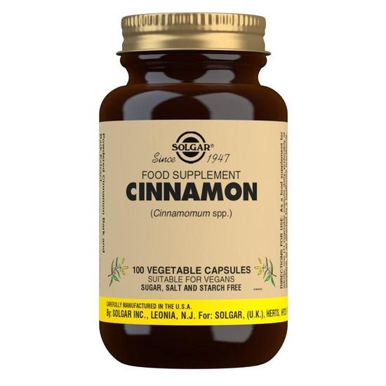 Solgar Cinnamon Vegicaps 100 Vegicaps