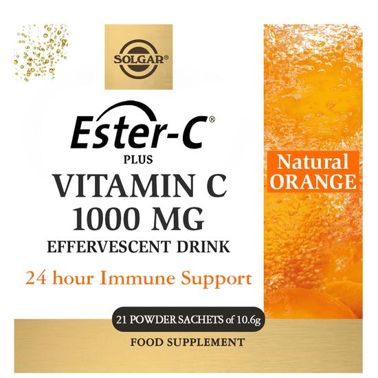 Solgar Energy Ester-C Plus Effervescent Powder 21 Sachets