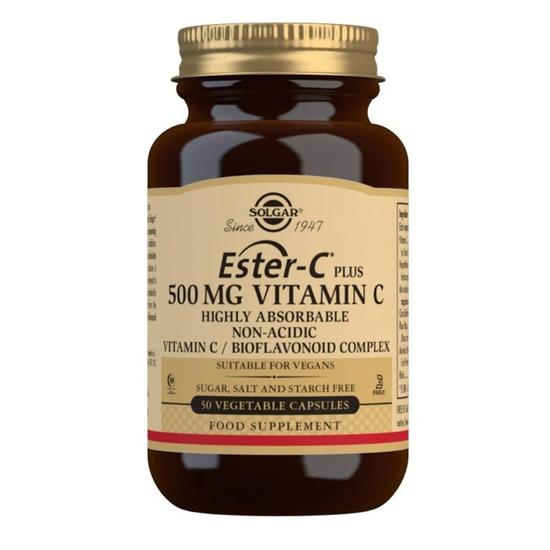 Solgar Ester-C Plus Vitamin C 500mg Vegicaps 50 Vegicaps