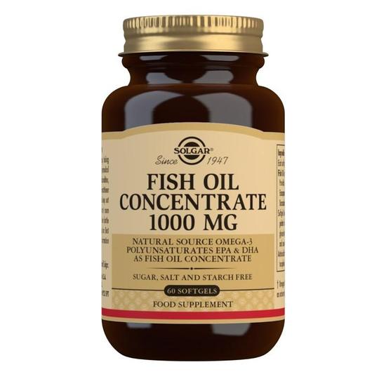 Solgar Fish Oil Concentrate 1000mg Softgels 60 Softgels
