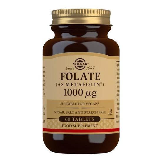 Solgar Folate 1000ug Tablets 60 Tablets