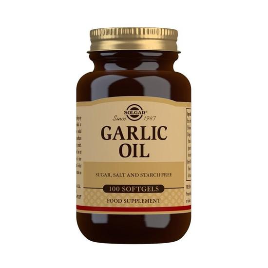 Solgar Garlic Oil Reduced Odour Softgels 100 Softgels