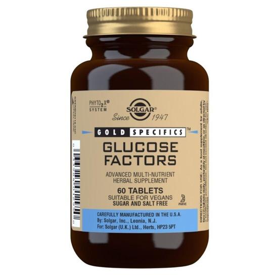Solgar Gold Specifics Glucose Factors Tablets 60 Tablets