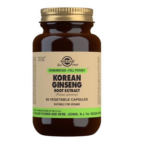 Solgar Korean Ginseng Root Extract Vegicaps 60 Vegicaps