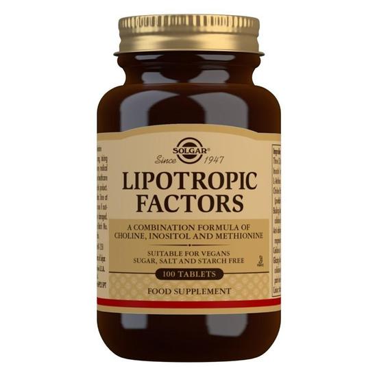 Solgar Lipotropic Factors Tablets 100 Tablets