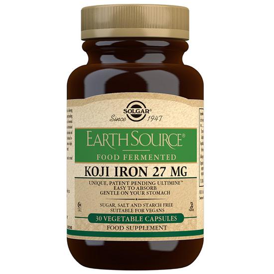 Solgar Minerals Earth Source Food Fermented Koji Iron 27mg x30