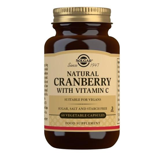 Solgar Natural Cranberry With Vitamin C Vegicaps 60 Vegicaps