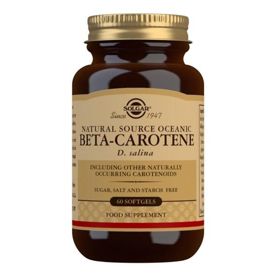 Solgar Natural Source Oceanic Beta-Carotene 7mg Softgels