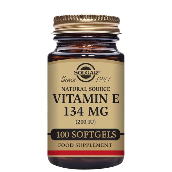 Solgar Natural Source Vitamin E 134mg Vegetable Softgels