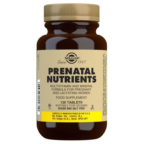 Solgar Prenatal Nutrients Tablets 120 Tablets