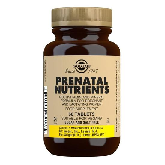 Solgar Prenatal Nutrients Tablets 60 Tablets