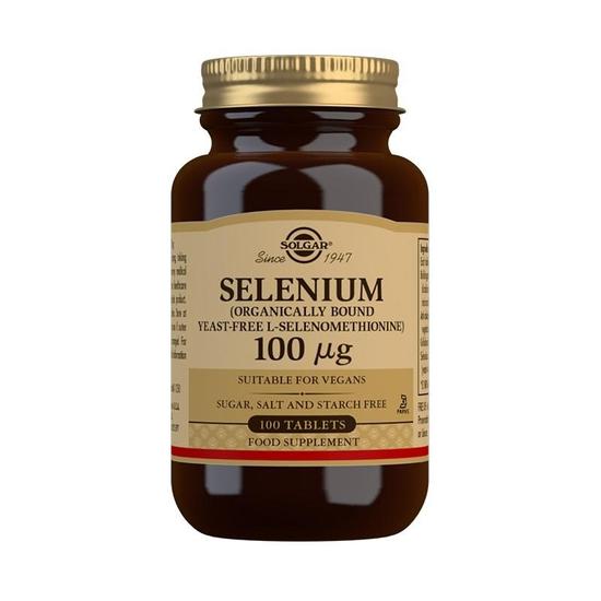 Solgar Selenium 100ug Yeast Free Tablets 100 Tablets