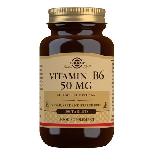 Solgar Vitamin B6 50mg Tablets 100 Tablets