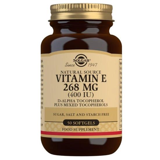 Solgar Vitamin E 268mg 400iu Mixed Softgels 50 Softgels
