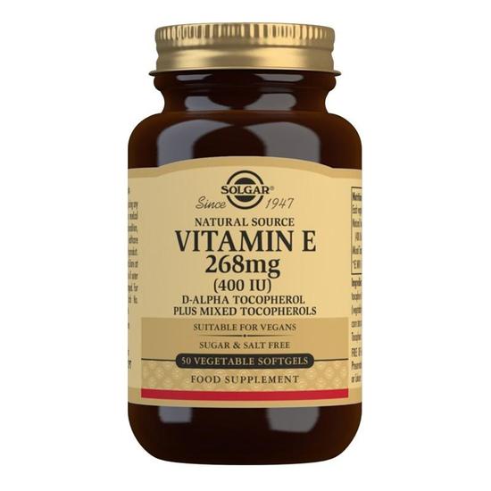 Solgar Vitamin E 268mg 400iu Vegetarian Softgels