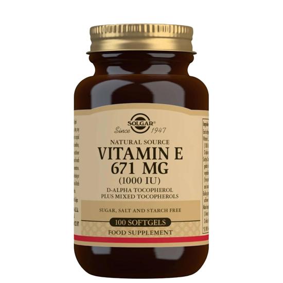 Solgar Vitamin E 671mg Natural Source Softgels