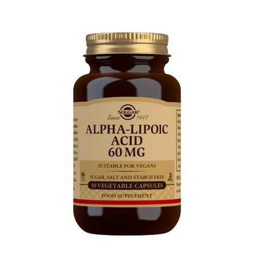 Solgar Vitamins Solgar Alpha Lipoic Acid 60mg Vegicaps 30
