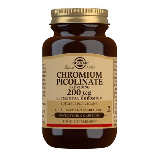 Solgar Vitamins Solgar Chromium Picolinate 200ug Vegicaps 90