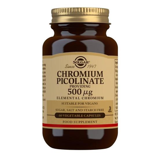 Solgar Vitamins Solgar Chromium Picolinate 500ug Vegicaps 60