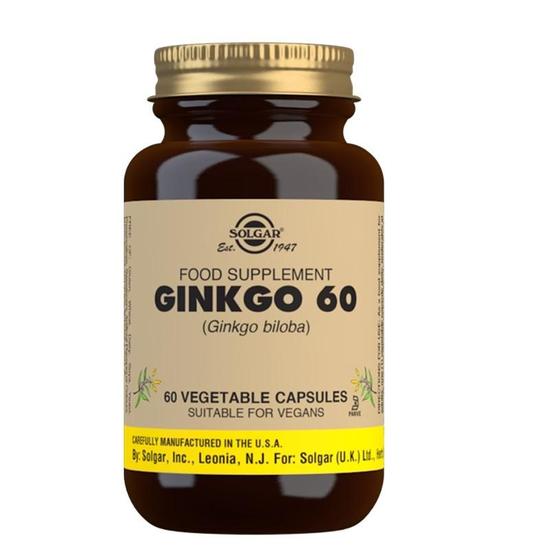Solgar Vitamins Solgar Ginkgo 60mg Vegicaps 60