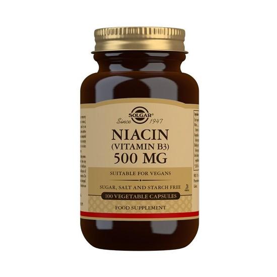 Solgar Vitamins Solgar Niacin 500mg Vegicaps 100