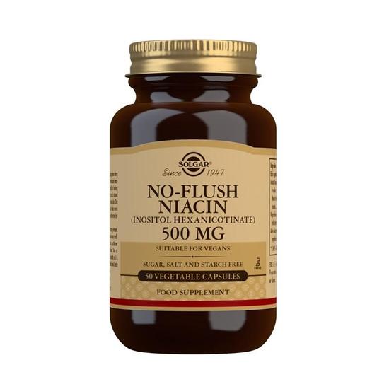 Solgar Vitamins Solgar no-flush Niacin 500mg Vegicaps 50
