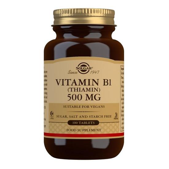 Solgar Vitamins Solgar Vitamin B1 500mg Tablets 100